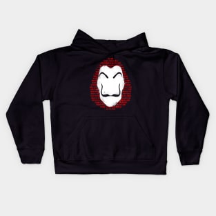 The mask of names Kids Hoodie